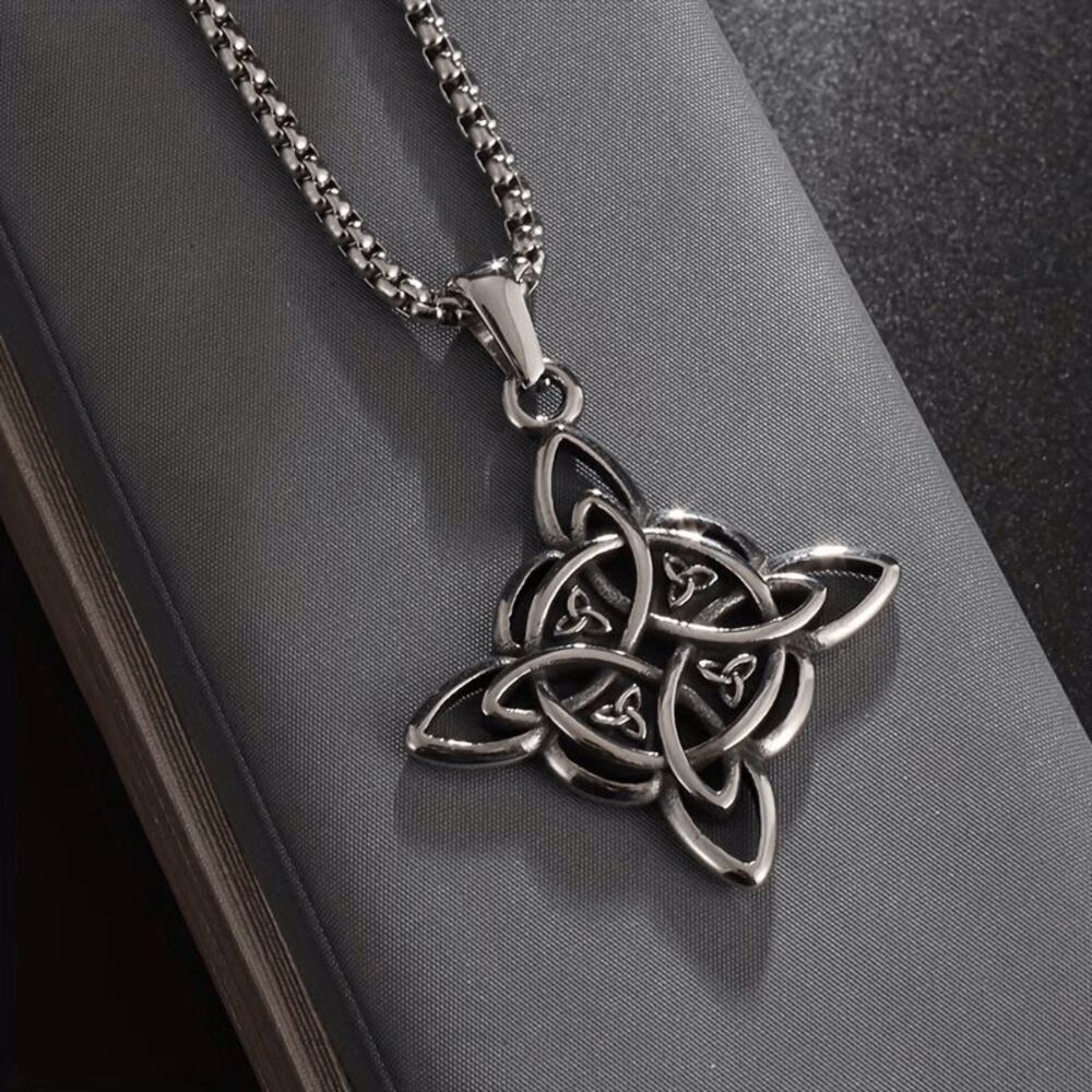 Celtic Trinity Knot Stainless Steel Pendant Necklace